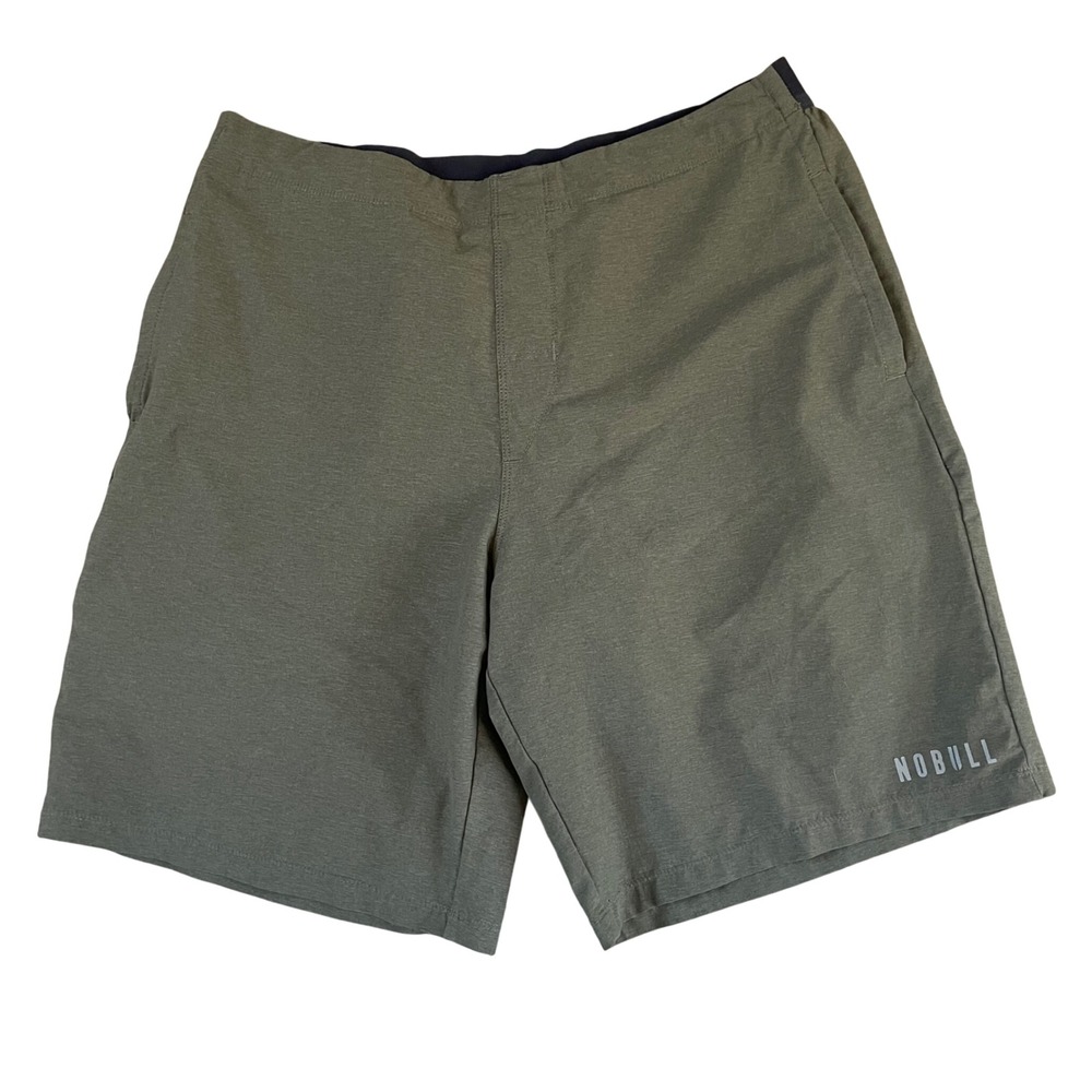 NOBULL Men's Woven Training Shorts 9" Inseam Performance Green Size XL